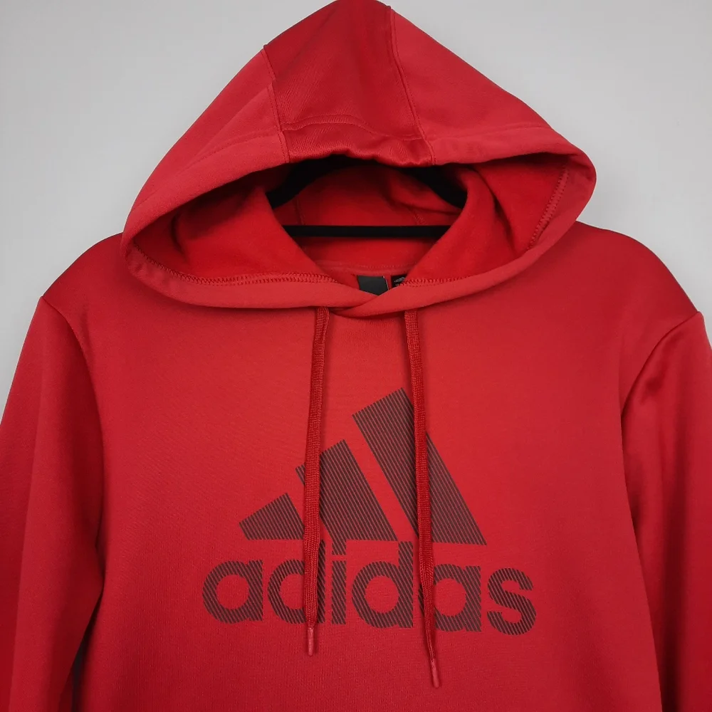 Adidas Men's Red Hoodie size Small